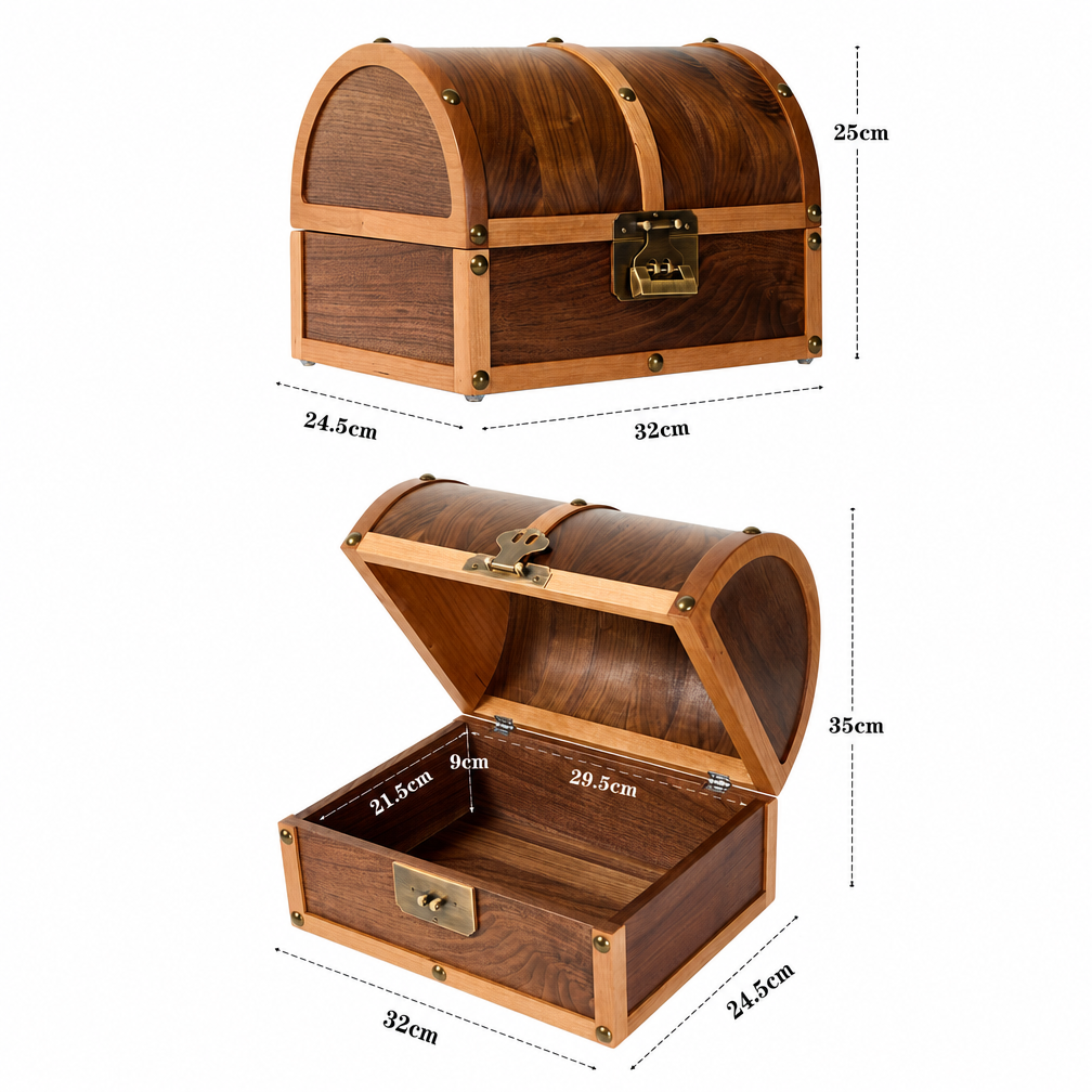 Adeline Solid Walnut Keepsake Chest