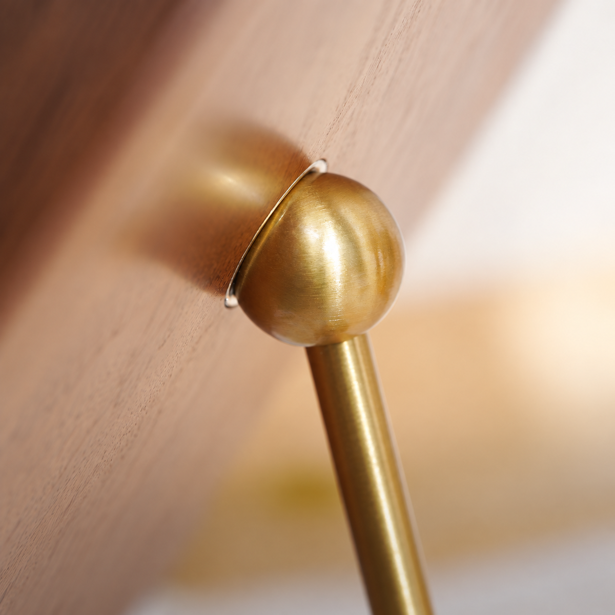 Nola Walnut Rotating Tabletop Mirror