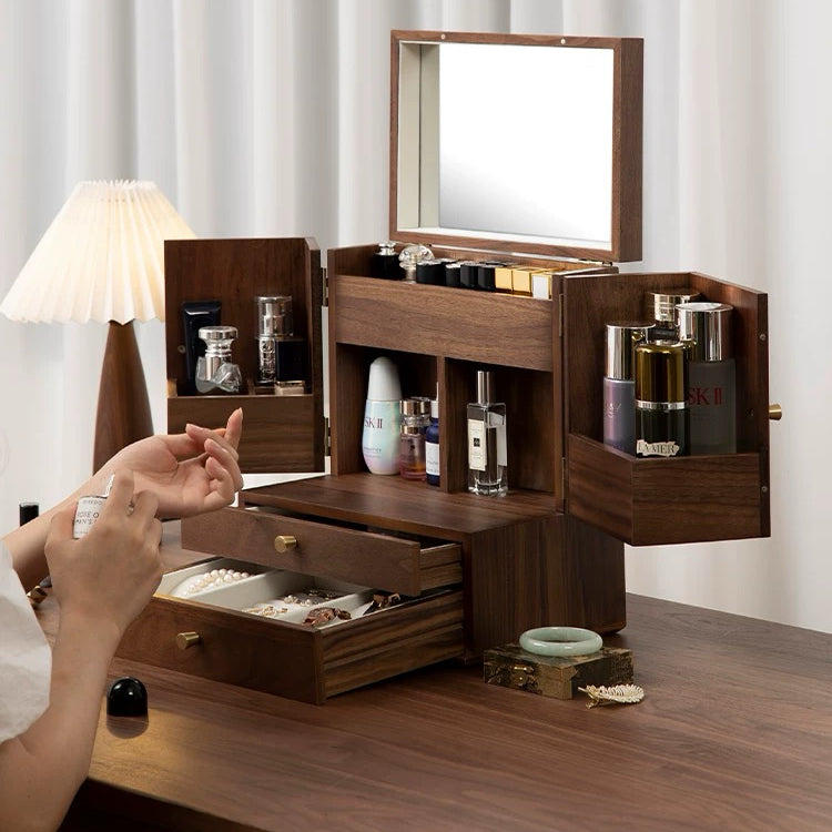 Wooden Makeup Organizer