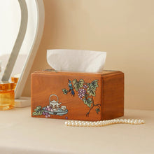 Marielle Hand-Painted Rosewood Tissue Box