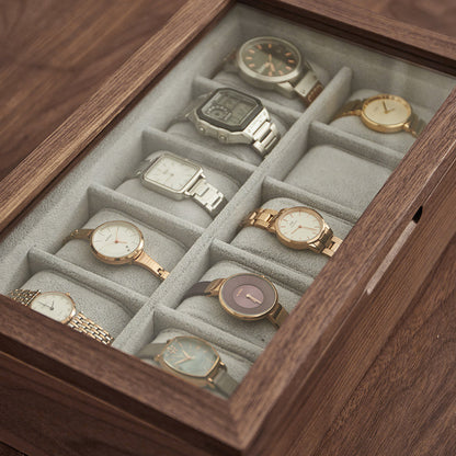 Marcus Solid Walnut Watch Box