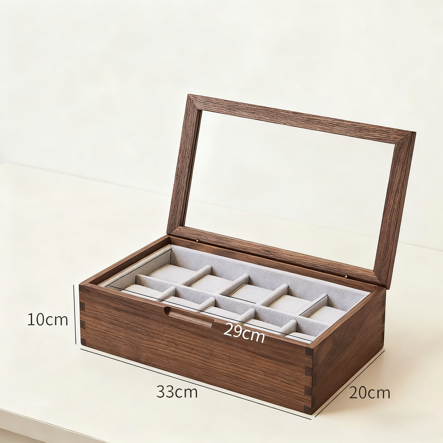 Marcus Solid Walnut Watch Box