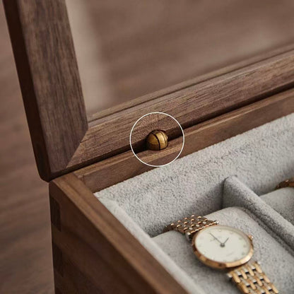 Marcus Solid Walnut Watch Box