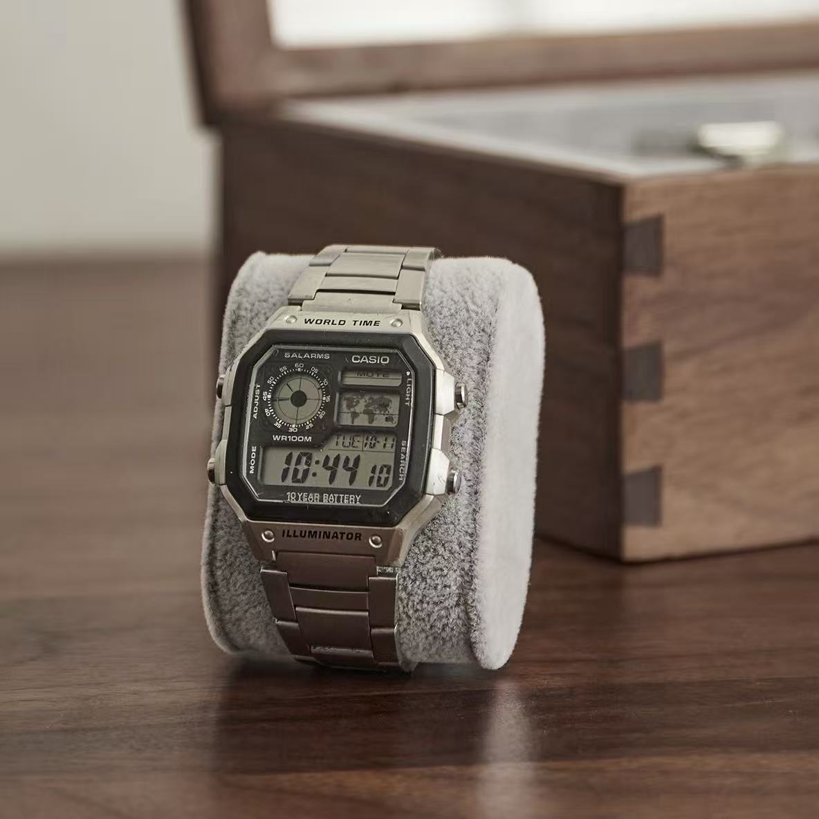 Marcus Solid Walnut Watch Box