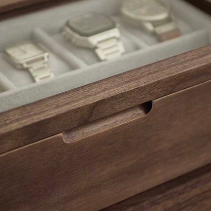 Marcus Solid Walnut Watch Box