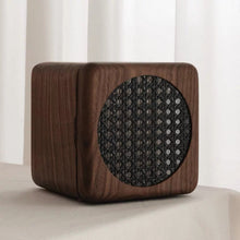 Elissa Rattan Walnut Jewelry Cabinet