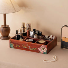 Marielle Rosewood Makeup & Remote Control Organizer