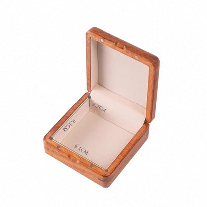 Celina Floral-Inlay Rosewood Jewelry Box