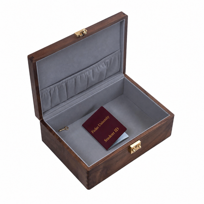 Briar Walnut Document & Keepsake Box