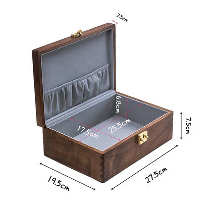Briar Walnut Document & Keepsake Box