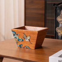 Grapelle Hand-Painted Rosewood Storage Basket