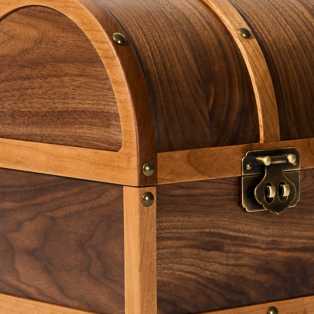 Adeline Solid Walnut Keepsake Chest