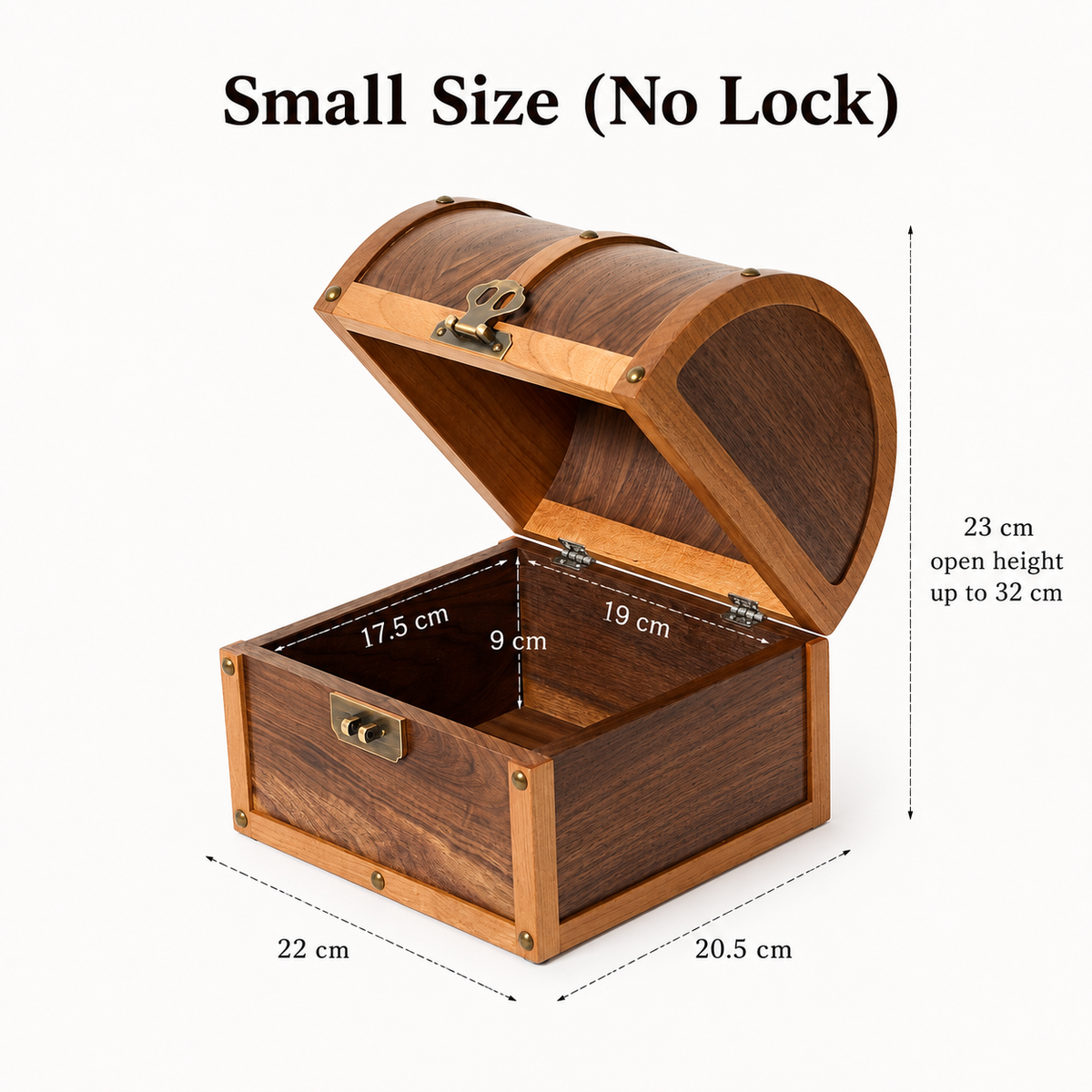 Adeline Solid Walnut Keepsake Chest