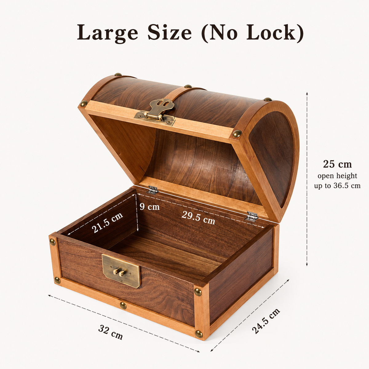 Adeline Solid Walnut Keepsake Chest
