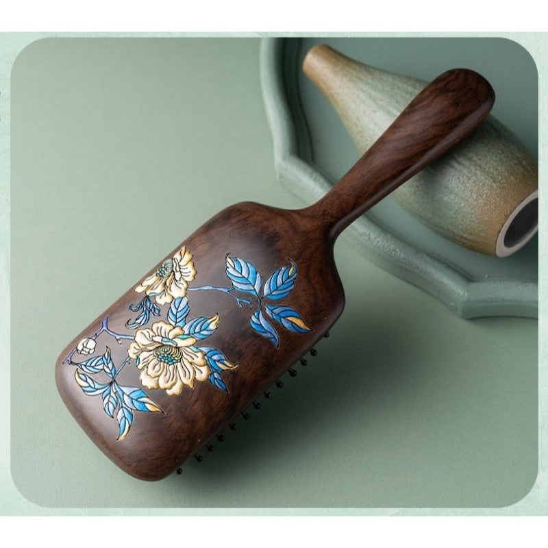 Briar Solid Wood Cushion Hair Brush