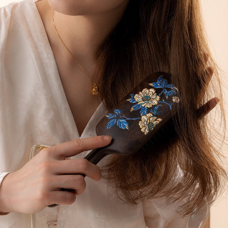 Briar Solid Wood Cushion Hair Brush