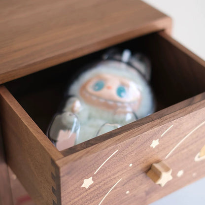 Eleanor Massief Houten Twee-Lade Opbergdoos