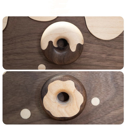 Eleanor Massief Houten Twee-Lade Opbergdoos