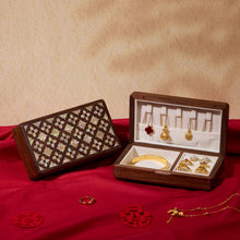 Bernice Solid Walnut Jewelry Box