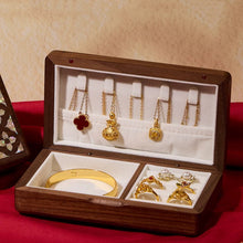 Bernice Solid Walnut Jewelry Box