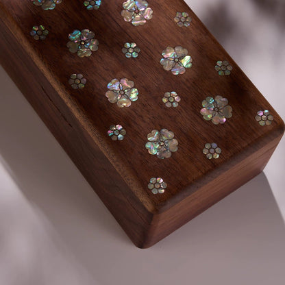 Camille Solid Walnut Jewelry Box