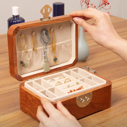 Marion Solid Burma Rosewood Jewelry Box