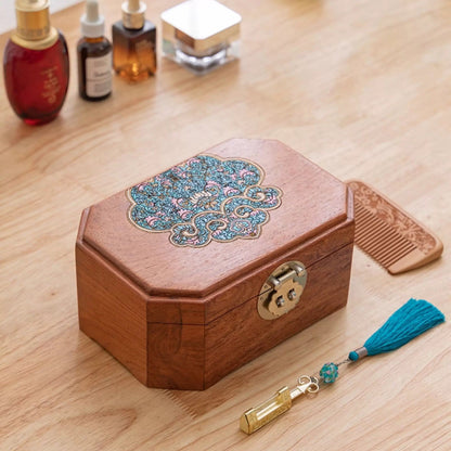 Marion Solid Burma Rosewood Jewelry Box