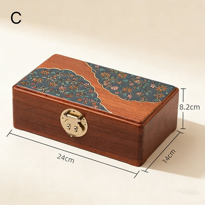 Marion Solid Burma Rosewood Jewelry Box