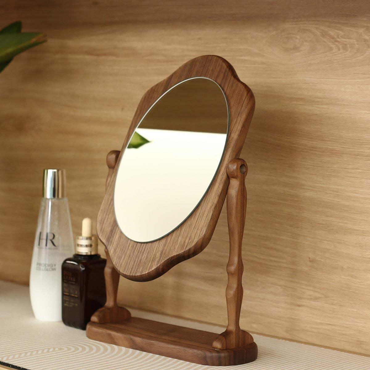 Marlowe Solid Walnut Tabletop Mirror