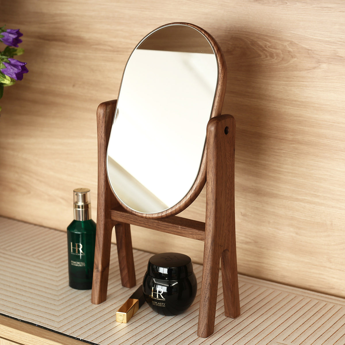 Marlowe Solid Walnut Tabletop Mirror