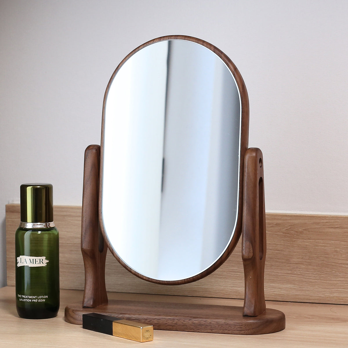Marlowe Solid Walnut Tabletop Mirror