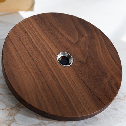 Nola Walnut Rotating Tabletop Mirror