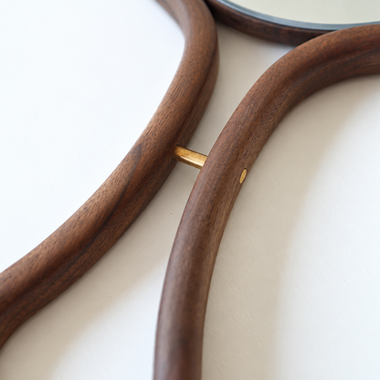 Sienna Solid Walnut Hand Mirror