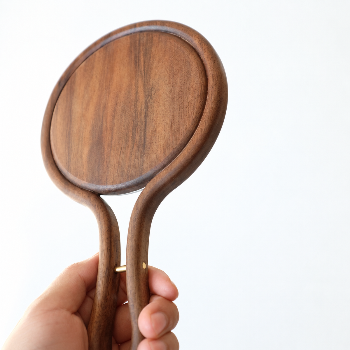 Sienna Solid Walnut Hand Mirror