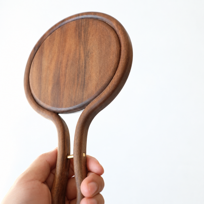 Sienna Solid Walnut Hand Mirror