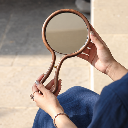 Sienna Solid Walnut Hand Mirror