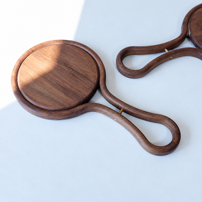 Sienna Solid Walnut Hand Mirror