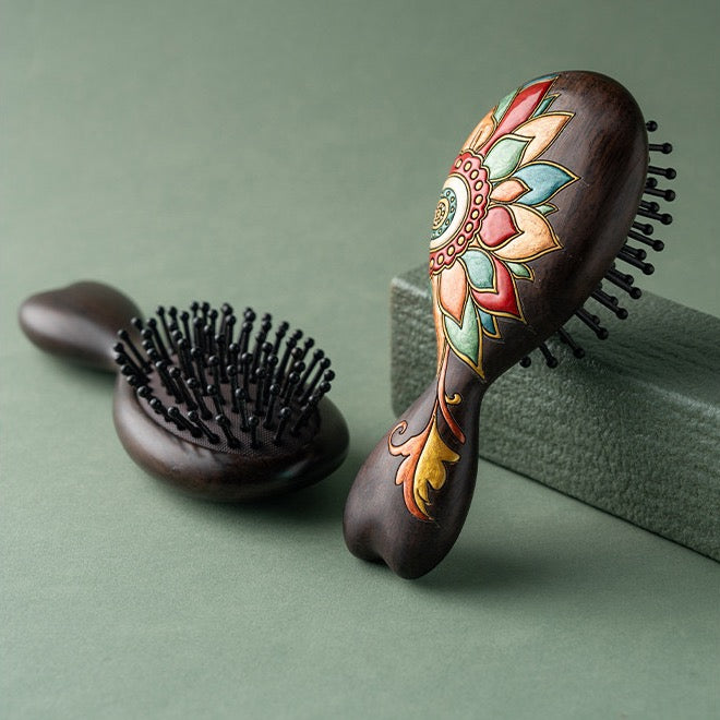Solene Solid Ebony Cushion Hair Brush