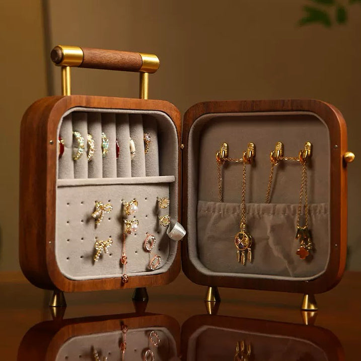 Rosalie Schmuckbox aus Holz mit Griff