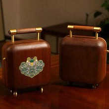 Rosalie Woonden Jewelry Box with Handle