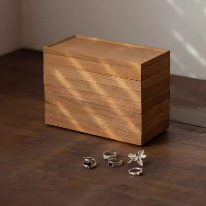 Set Organizzatore di Gioielli Alina Modulare in Legno Massello