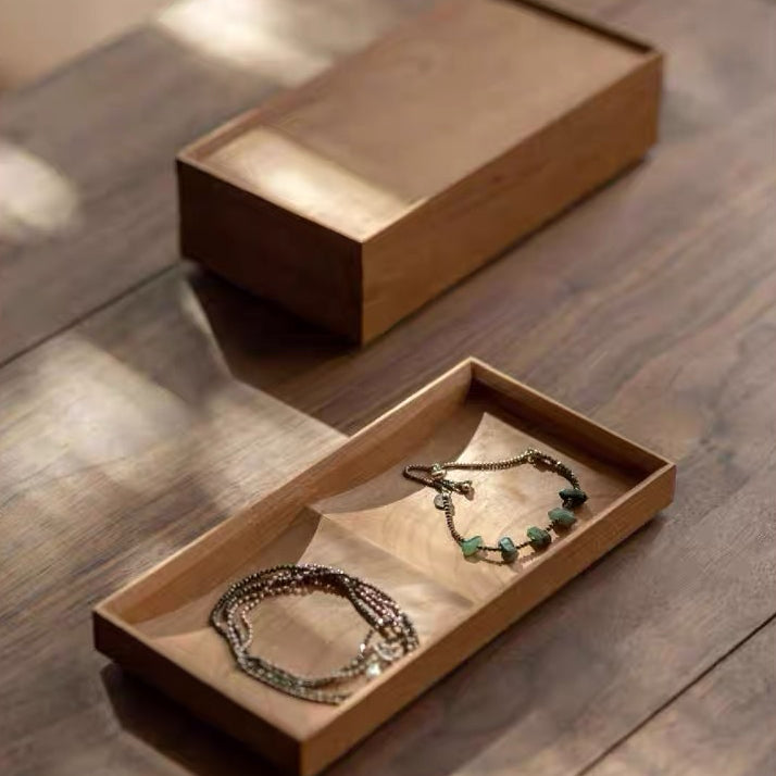 Set Organizzatore di Gioielli Alina Modulare in Legno Massello