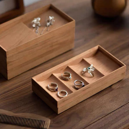 Set Organizzatore di Gioielli Alina Modulare in Legno Massello