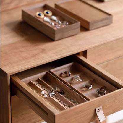 Set Organizzatore di Gioielli Alina Modulare in Legno Massello