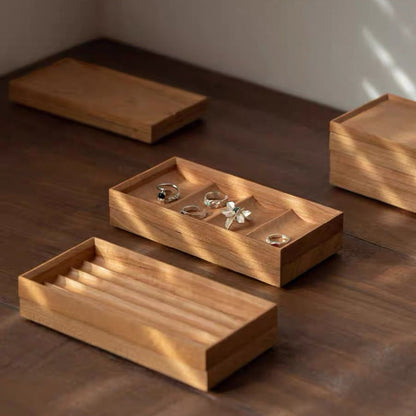 Set Organizzatore di Gioielli Alina Modulare in Legno Massello