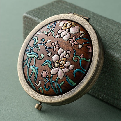 Luna Handcrafted Double-Sided Compact Mirror
