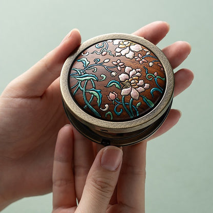 Luna Handcrafted Double-Sided Compact Mirror