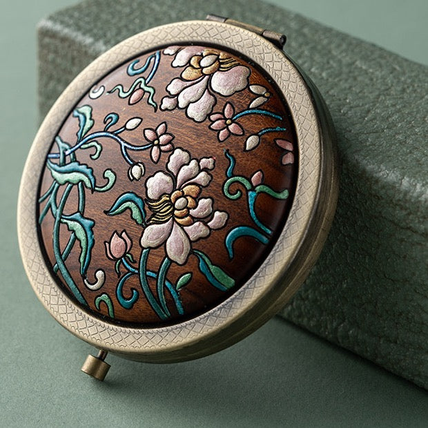 Luna Handcrafted Double-Sided Compact Mirror