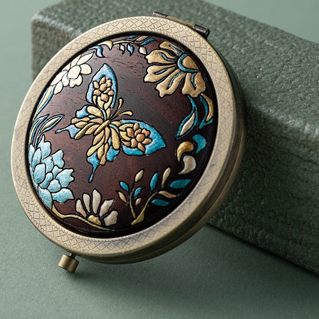Luna Handcrafted Double-Sided Compact Mirror