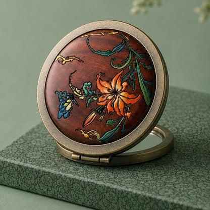 Luna Handcrafted Double-Sided Compact Mirror